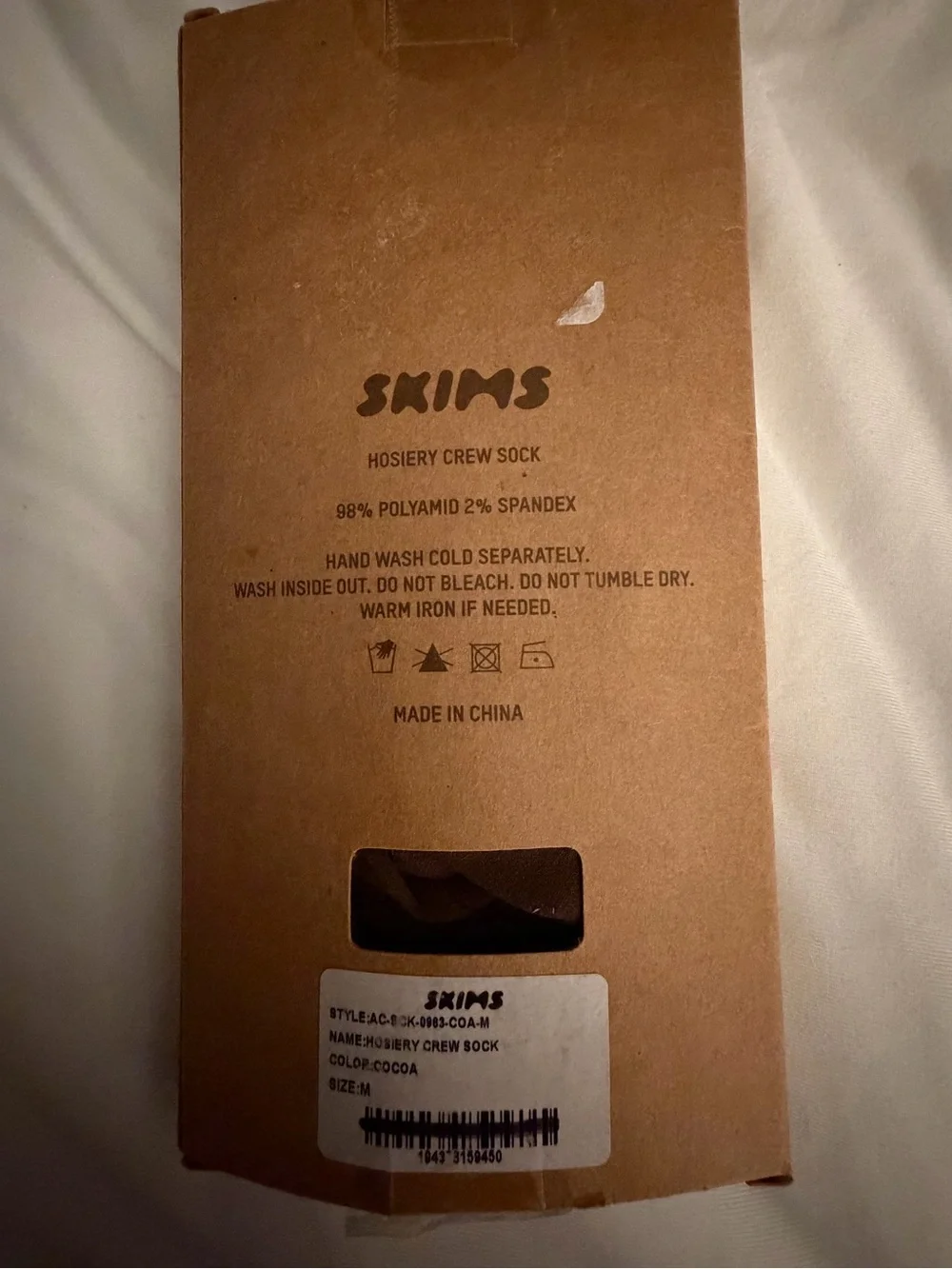 Skims Hosiery Crew Socks | Cocoa | Medium